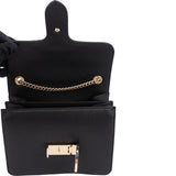 Gucci Black Leather GG Interlocking Crossbody Bag