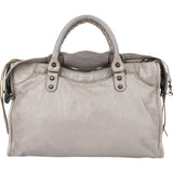 Balenciaga Grey Leather City Handbag