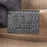 Gucci Black Leather GG Interlocking Crossbody Bag