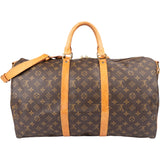 Louis Vuitton Canvas Monogram Keepall 50 Bandouliere