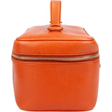Chanel Orange Caviar Leather CC Vanity Handbag