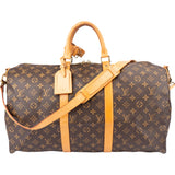 Louis Vuitton Canvas Monogram Keepall 50 Bandouliere