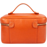 Chanel Orange Caviar Leather CC Vanity Handbag