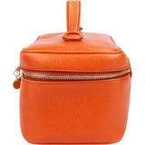 Chanel Orange Caviar Leather CC Vanity Handbag