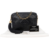Chanel Quilted Chevron Lambskin Camera Crossbody Bag