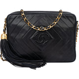 Chanel Quilted Chevron Lambskin Camera Crossbody Bag