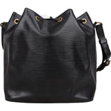 Louis Vuitton Noir Epi Leather Sac Noe Petit Shoulder Bag