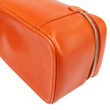 Chanel Orange Caviar Leather CC Vanity Handbag