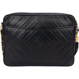 Chanel Quilted Chevron Lambskin Camera Crossbody Bag