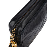 Chanel Quilted Chevron Lambskin Camera Crossbody Bag