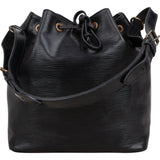 Louis Vuitton Noir Epi Leather Sac Noé Petit Shoulder Bag