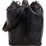 Louis Vuitton Noir Epi Leather Sac Noé Petit Shoulder Bag