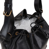 Louis Vuitton Noir Epi Leather Sac Noé Petit Shoulder Bag