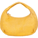 Bottega Veneta Yellow Intrecciato Leather Belly Hobo Bag