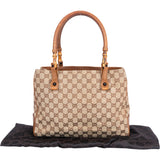 Gucci GG Monogram Bamboo Handbag