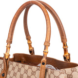 Gucci GG Monogram Bamboo Handbag