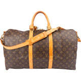 Louis Vuitton Canvas Monogram Keepall 50 Bandouliere