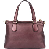 Gucci Metallic Leather GG Soho Handbag