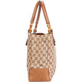 Gucci GG Monogram Bamboo Handbag