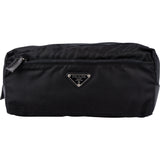 Prada Black Nylon Triangle Travel Pouch