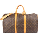 Louis Vuitton Canvas Monogram Keepall 50 Bandouliere