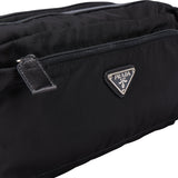 Prada Black Nylon Triangle Travel Pouch