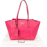 Gucci Pink Leather Swing Handbag