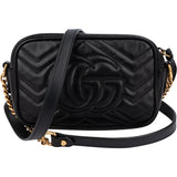 Gucci Leather GG Marmont Crossbody Bag
