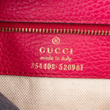 Gucci Pink Leather Swing Handbag