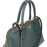 Prada Smeraldo Saffiano Leather Promenade Handbag