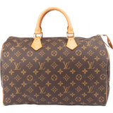 Louis Vuitton Canvas Monogram Speedy 35 Handbag