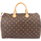 Louis Vuitton Canvas Monogram Speedy 35 Handbag