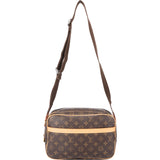 Louis Vuitton Canvas Monogram Reporter PM Crossbody Bag