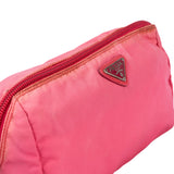 Prada Pink Nylon Triangle Pouch