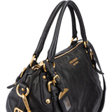 Prada Black Leather City Handbag