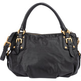 Prada Black Leather City Handbag