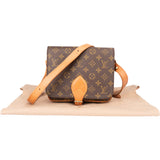 Louis Vuitton Canvas Monogram Cartouchiere MM Crossbody Bag