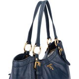 Prada Blue Leather City Handbag