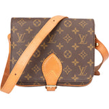 Louis Vuitton Canvas Monogram Cartouchiere MM Crossbody Bag
