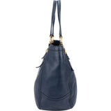 Prada Blue Leather City Handbag