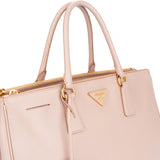 Prada Rose Cammeo Saffiano Leather Galleria Handbag