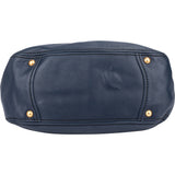 Prada Blue Leather City Handbag
