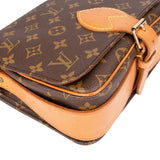 Louis Vuitton Canvas Monogram Cartouchiere MM Crossbody Bag