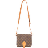 Louis Vuitton Canvas Monogram Cartouchiere MM Crossbody Bag