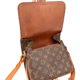 Louis Vuitton Canvas Monogram Cartouchiere MM Crossbody Bag