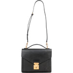 Louis Vuitton Noir Epi Leather Monceau Handbag - vintageandkickz