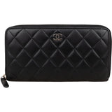 Chanel Quilted Lambskin CC Zipped Wallet