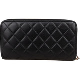 Chanel Quilted Lambskin CC Zipped Wallet