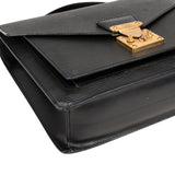 Louis Vuitton Noir Epi Leather Monceau Handbag - vintageandkickz