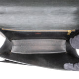 Louis Vuitton Noir Epi Leather Monceau Handbag - vintageandkickz